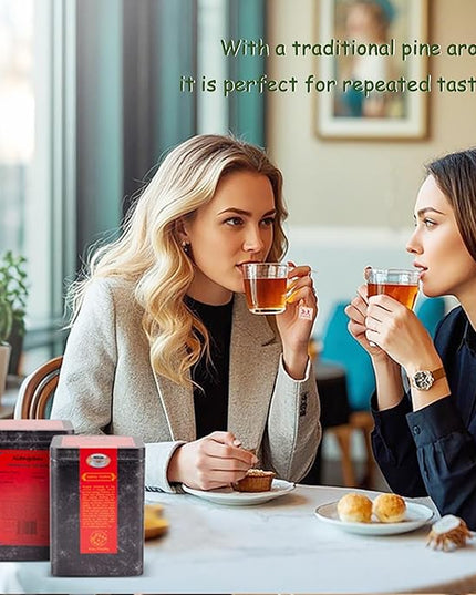 Xiangsou Moistening Tea,Lapsang Souchong Tea,Chinese Classical Smoked Black Tea with 30 Tea Bags,Strong Flower Fragrance With a Smoky Taste