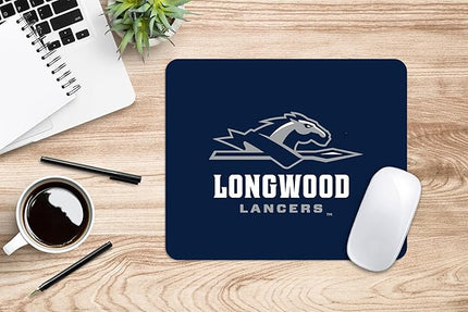 OTM Essentials Longwood University Standard Fabric Mouse Pad, Desk Accessories, Standard Fabric Gaming Mouse Pad, Mascot Repeat V1