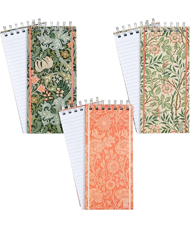 The Gifted Stationery Hardcover Spiral-Bound Notebook Pack - Top-Bound Spiral Notepads - Grocery List Notebook - Office & School Notepads - 8.4 x 3.75 in, 100 Sheets/200 Pages, Pack of 3