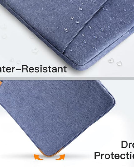 JETech Laptop Sleeve for 14-Inch MacBook Air/Pro, MacBook Pro M5/M4/M3/M2/M1 2021-2025, Waterproof Bag Case with Pocket, Compatible with 14 Inch Notebook (Purple)