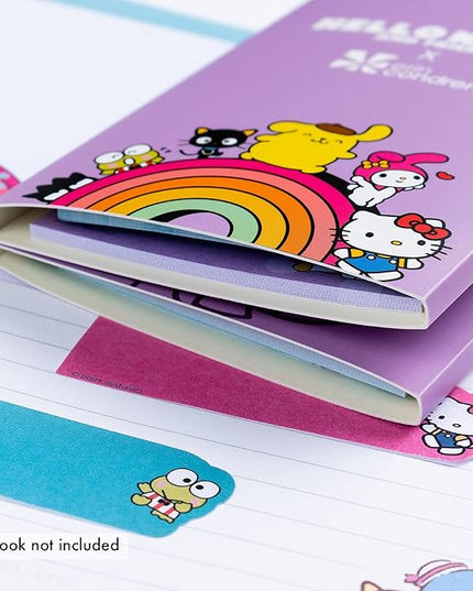 Sticky Note Booklet - Hello Kitty and Friends. 220 Repositionable Sticky Notes Total - 11 Pads with 20 Sheets Each by Erin Condren. Measures 3.2" x 4.5" x 0.5"