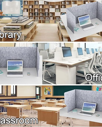 Desk Partition Desk Privacy Panel Desk Divider Desk Partition Sneeze Guard 24, 32, 39″W X 20″H X 20″D Privacy Panel Desktop Soundproof Divider, Portable No Installation Required Classroom Privacy Sc