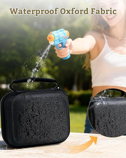 Phomemo Case for M110/M220/M250/M221/M108 Label Maker,Oxford Fabric Waterproof & Shockproof Portable Label Printer Storage Bag for Labels Roll, USB Cable, Black (Only Bag)