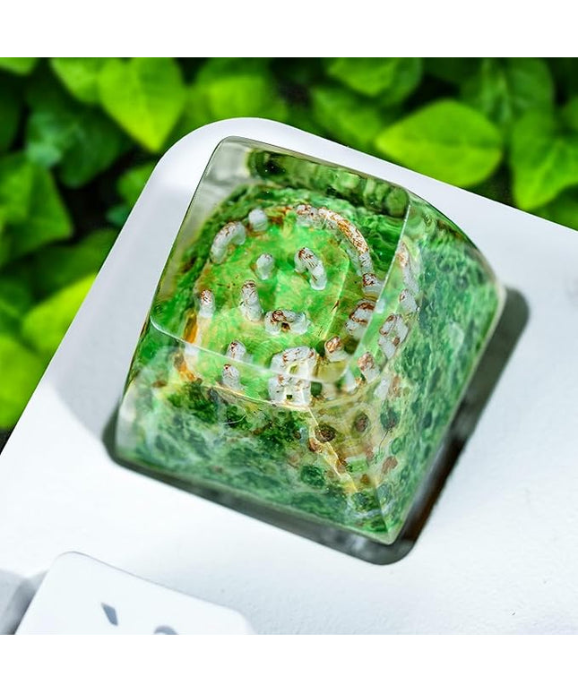 Stonehenge Artisan Keycap R1 SA Profile Custom Ritual Keycaps 1U ESC Handmade Gaming Ritual Resin Key Cap Cherry MX Switch Compatible Mechanical Keyboard Lover Gift