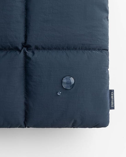 Comfyable Puffy Laptop Sleeve 15 Inch 16 Inch, Quilted Puffer Laptop Carrying Case, Pillow Pouch Compatible for MacBook Air 15 in M4 2025 & MacBook Pro 16 in M4 2024, Dark Blue