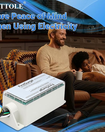 FS140 Surge Protector Whole House, 140,000 Amps Whole Home Surge Protective Device with Lightning Protection, 120/240V Surge Protector