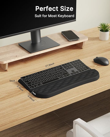 Keyboard Wrist Rest Stand for Desktop, 2 Angle Adjustment Ergonomic Computer Keyboard Stand Key Board Riser Holder with Wrist Support for Office, Home, Desk
