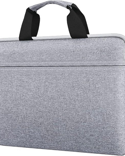 Laptop Case Shoulder Bag for 15.6 Inch Laptop Computer Chromebook, 16 Inch MacBook Pro A2485 A2141 A2780 A3403 A3186, Protective Polyester Computer Portable Bag Briefcase with Handle, Gray