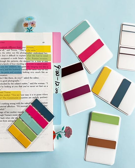 ELII 300 PCS Sticky Index Tabs 2 Inch Book Tabs,Clear Sticky Notes for Pages Notebooks File Tabs Self Adhesive