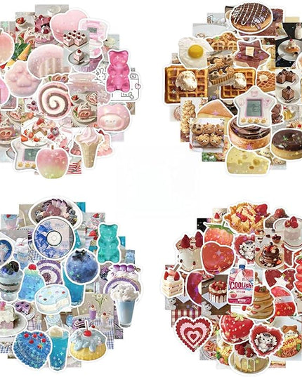 400pcs Japanese Stickers for Adults, Aesthetic Sticker for Journaling, Scrapbooking & Planners, Kawaii Animal and Retro Deco Stickers for Vision Board Supplies,Prayer Board Supplies (Japanese-Style)