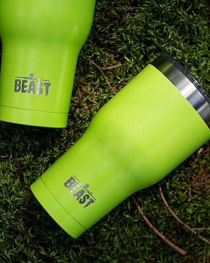 Beast 40 oz Tumbler Stainless Steel Vacuum Insulated Coffee Ice Cup Double Wall Travel Flask (Lemongrass Green)