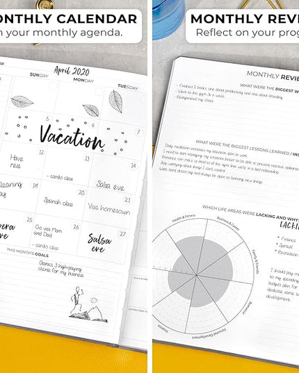 Clever Fox Planner Pro Premium – Luxurious Weekly & Monthly Planner with Budget Organizer for Productivity & Goals, Undated, A4 (Gray)