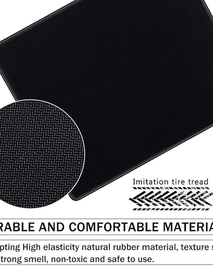 SaiTech IT 20 Pack Mouse Pad with Stitched Edges Mousepads Bulk Non-Slip Rubber Base, Waterproof Coating Mouse Pads for Computers, Laptop, Office & Home -(9.84 x 8.27 Inch) - Black