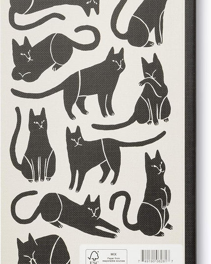 Compendium Softcover Journal - There are no ordinary cats. – A Write Now Journal with 128 Lined Pages, 5″W x 8″H