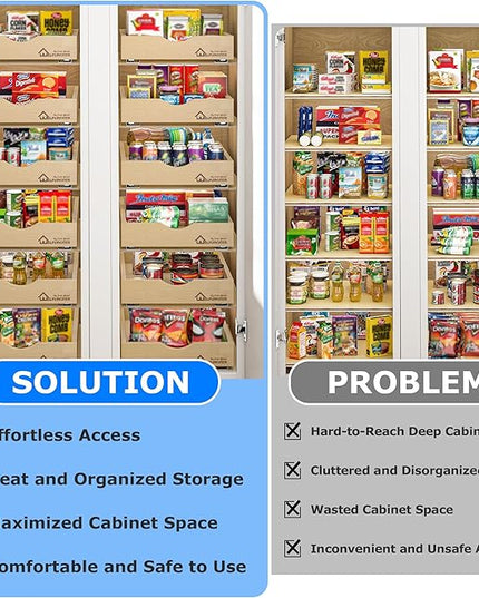 WelFurGeer Soft Close Pull Out Drawers for Cabinets, 17" W x 21" D Pull Out Cabinet Drawer with Heavy Duty Slides, Pull Out Cabinet Organizer, Cabinet Pull Out Shelves, Pull-Out Home Organizers