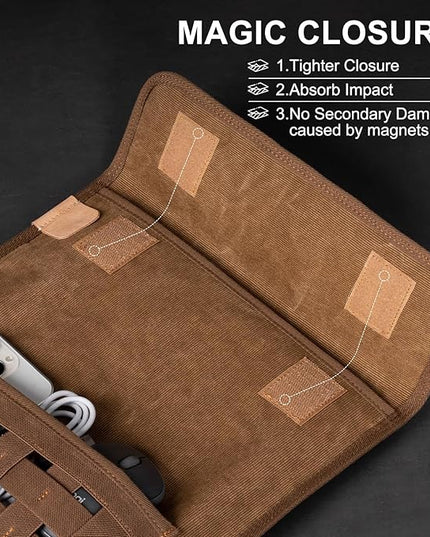 Gexmil Protective Tablet Sleeve for iPad Pro 13 Inch (M4) 2024, iPad Air 13 Inch M3/M2, iPad Pro 12.9 Inch,Galaxy Tab S9 Plus/S10+/S10 Plus/S9 FE+/S9 FE Plus 12.4", Brown