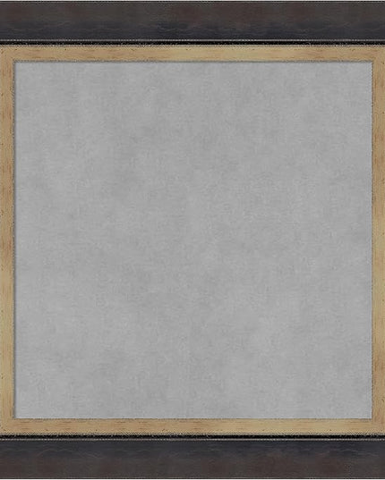 Amanti Art Black Framed Magnetic Board 21x21 Small Vision Board for use with Magnets, 100% Metal Sheet to Display Items as Office Decor or for Home Organization in mudroom, Kitchen or Kids Room