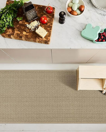 Artoid Mode Washable Non Slip Rubber Backing Kitchen Rugs Doormat, Absorbent Kitchen Floor Mats Front of Sink Kitchen Mats for Floor Home Decor 20x48 Inch