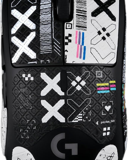 Mouse Grips Tape Full Coverage for Logitech G Pro X Superlight 1&2 Self-Adhesive, PreCut, Sweat-Resistant, Superlight Grips Professional Mice Upgrade Kit (PG-01, for G PRO X Superlight 1&2)