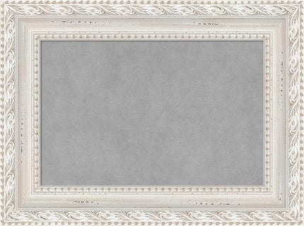 Amanti Art White Framed Magnetic Board 18x24 Small Vision Board for use with Magnets, 100% Metal Sheet to Display Items as Office Decor or for Home Organization in mudroom, Kitchen or Kids Room