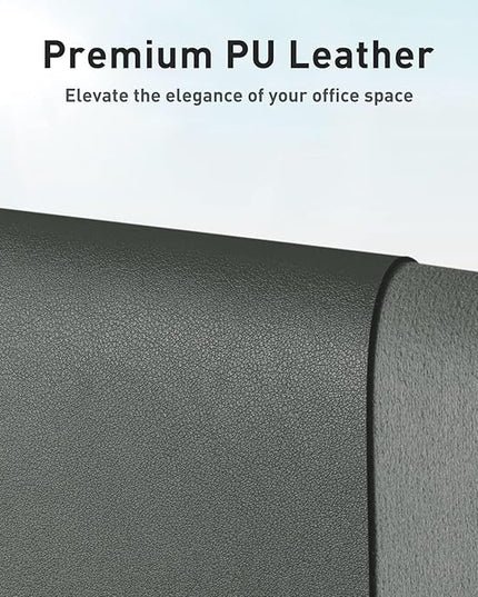Aothia Leather Desk Pad Protector, Office Desk Mat, Large Mouse Pad, Non-Slip PU Leather Desk Blotter, Laptop Desk Pad, Waterproof Desk Writing Pad for Office and Home (Jungle Green, 31.5" x 15.7")
