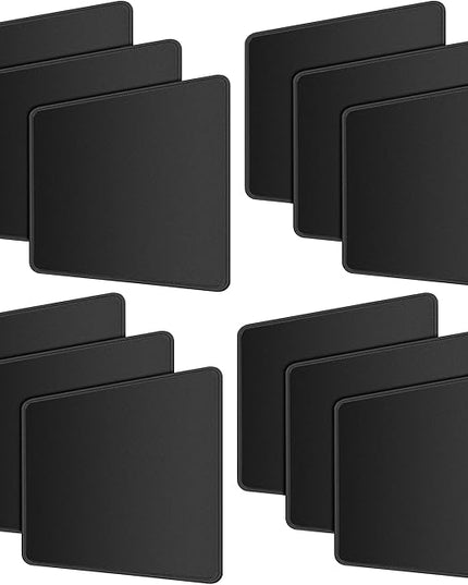 SaiTech IT 12 Pack 2mm Mouse Pad with Stitched Edges Non-Slip Rubber Base, Premium-Textured and Waterproof Mousepads Bulk, Mouse Pad for Computers, Laptop, Office & Home, 8.66 x 7.1 inch