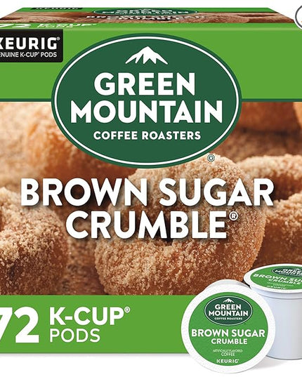 Green Mountain Coffee Roasters Brown Sugar Crumble Keurig Single-Serve K-Cup pods, Medium Roast Coffee, 72 Count