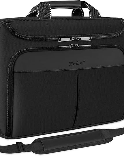 15.6-16.2 inch Waterproof Protective Laptop Messenger Briefcase with Adjustable Shoulder Strap Men Women Travel/Business Bag Compatible with Macbook Pro 16 inch A2141/A2485