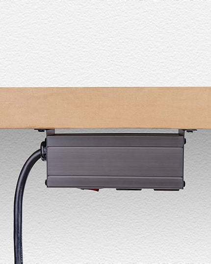 StarTech.com Flat Plug 4-Outlet Heavy Duty Industrial Power Strip 125V/15A with Surge Protector, EMI/RFI Isolation, Mountable PDU, 8ft/2.4m Extension Power Cord, NEMA 5-15P/R, TAA