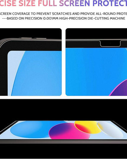 2 Pack Like Paper Screen Protector for iPad 10th 2022 10.9" & iPad 11th A16 2025 11", Matte Anti Glare PET Film/Blue Light Filter Eye Protection Cover/Drawing & Writing Feel Like on Paper