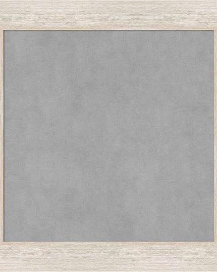 Amanti Art White Framed Magnetic Board 25x25 Medium Vision Board for use with Magnets, 100% Metal Sheet to Display Items as Office Decor or for Home Organization in mudroom, Kitchen or Kids Room