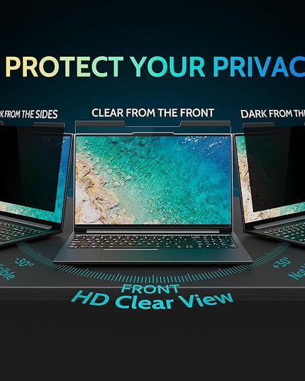 Peslv Magnetic Laptop Privacy Screen 13.4 & 13.3 inch for 16:10 Computer Monitor, 13" Removable Anti Glare Protector Blue Light Filter Shield Compatible with Lenovo Hp Dell Acer Asus Thinkpad Envy Xps
