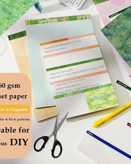 Scrapbook Paper,24 Sheets 6"x 6" Decorative Papers,Single-Sided Vivid Origami Decoupage Paper for Card Making,DIY Album, Hand Account & Travel Diary Craft Projects,Green Grassland