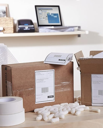 DYMO Authentic LW Extra-Large Shipping Labels DYMO Labels for LabelWriter 5XL and 4XL Label Printers Only White 4" x 6" 1 Roll of 220