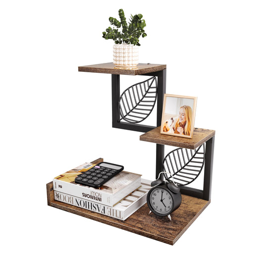 NOTASA Desk Shelf Organizer, 3 Tier Desktop Leaf Small Bookshelf