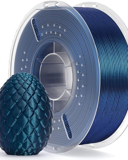 ELEGOO PLA Filament 1.75mm Galaxy Peacock Blue 1KG, Shiny 3D Printer Filament Dimensional Accuracy +/- 0.02mm, 1kg Spool(2.2lbs) 3D Printing Filament Fits for Most FDM 3D Printers