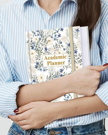 Academic Planner for 2026 or Anytime – 8.5" x 11" Undated Weekly Student Planner For Homeschool, High School, College & Nursing Students, 200 Pages, Crushed Flower