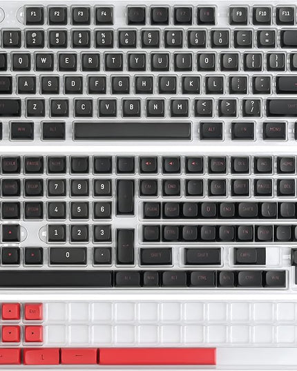 Guffercty kred 160 Keys CSA Keycap PBT Double-Shot Ball Shape Custom Keycaps Set with 6.25u/7u Spacebar for Cherry MX Gateron Kailh Switches (Evil Dolch)
