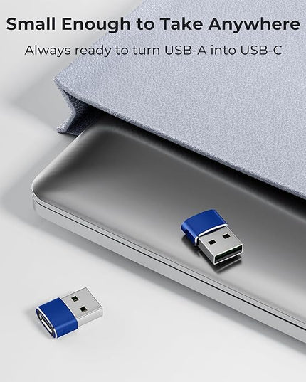 Basesailor USB to USB C Adapter 2 Pack,Type C Female to A Male Charger Converter for Apple Watch Ultra iWatch 7 8 SE,iPhone 15 14 13 12 Plus Pro Max,AirPods,iPad Air 4 5 Mini 6,Samsung Galaxy S21 S22
