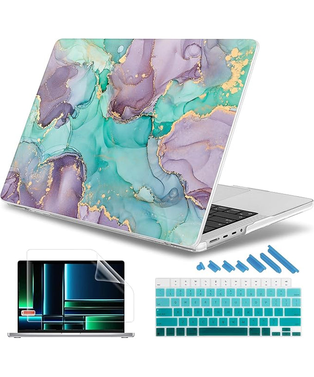 May Chen Case for MacBook Pro 14 inch, Models A2442 A2779 A2918 A2992 A3401 A3185 A3112 A3434, M1 M2 M3 M4 M5 Chip (2021-2025 Release), Plastic Hard Shell Case with Keyboard Cover, Artistic Painting