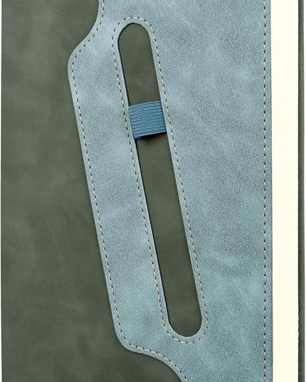 COMIX Lined Journals Notebook - 304 Pages 5.9" x 8.3" College Ruled Thick Journaling Notebooks for Women & Men, Fits for Work, Diary, Travel, School, Business, Church, Hardcover, A5, Dark Green
