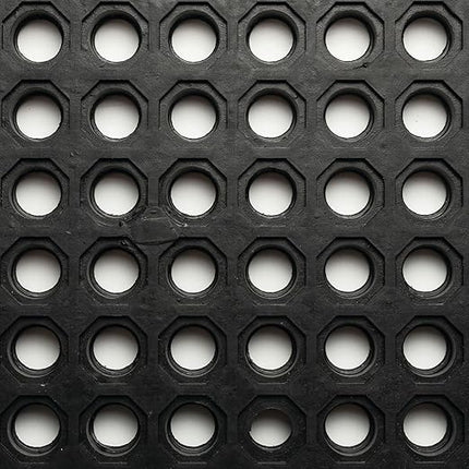 Notrax T32 UltraMat® Lightweight Modular Anti-Fatigue Drainage Mat, 3' X 3' Black