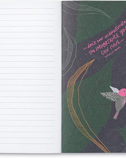 Compendium Softcover Journal - We can begin by doing small things. – A Write Now Journal with 128 Lined Pages, 5”W x 8”H