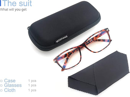 MODFANS Progressive Multifocus 2.0 Reading Glasses,Blue Light Blocking Glasses,Anti-Glare,Anti-Eye Fatigue,UV Protection for Computer/TV/Tablet/Phone,Readers with Comfort Sping Hinge