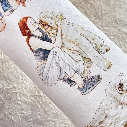 RICHTAPES DingDing Vol7-22 Little Sweetheart,Washi Tape Stickers,2.36 in x 10.94 YD,Original Design,for Scrapbook Supplies,Scrapbook Tape Stickers,Junk Journal Supplies,Bullet Journal Supplies