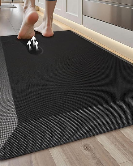 Anti Fatigue Kitchen Mats for Floor, 9/10 Extra Thick Cushioned Standing Desk Mat, Comfort Memory Foam Ergonomic Kitchen Rugs and Mats Non-Slip Waterproof for Office, Kitchen, Sink, 20" x 32"