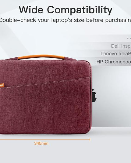 JETech Laptop Sleeve for 13-14Inch MacBook Air/Pro (M5/M4/M3/M2/M1,2020-2025), Waterproof Bag with Portable Handle and Pocket