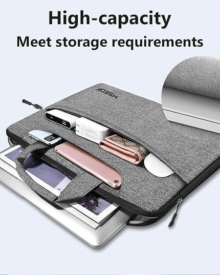 Laptop Shoulder Bag 13 13.3 14 Inch Case Compatible with MacBook Pro 14 2025-2021 M4/M3/M2/M1, Mac Air/pro 13-13.3 Inch and Most Popular 13-14 Notebooks,Spill-Resistant Briefcase, Dark Gray & Black