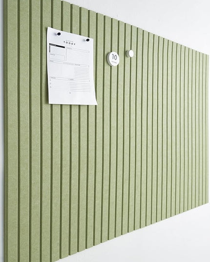 Large Bulletin Board 48"x36" - Office Wall Organizer to Replace your Old Cork Boards for Walls for Office Decor -12-pack Felt Wall Panels to Use in Home Office Decor, Classroom Decor (Avocado)