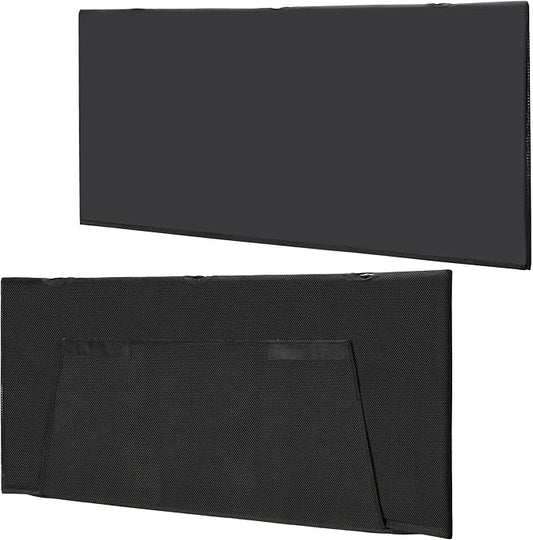 Under Desk Privacy Panel 47 in. Wide Modesty Panel for Desk - 17 in. Tall Desk Skirt for Office Desk with Cable Management Net Perfect for 48 in. Work Station